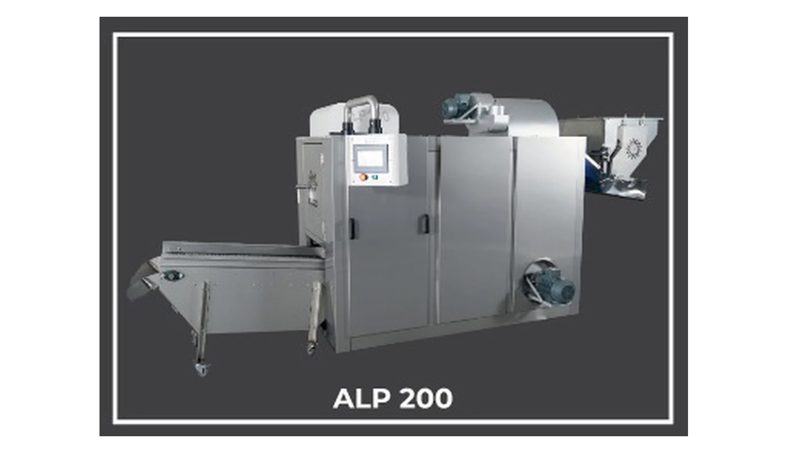 ALP 200 3 bantlı kavurma fırını — 60-110 kg/saat